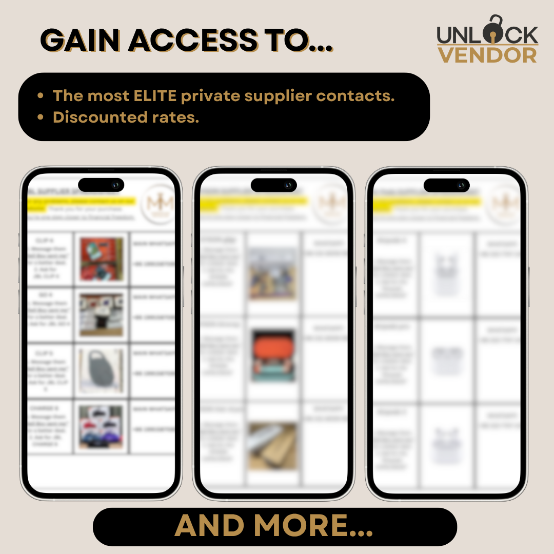 The Full Supplier List *PASSING*